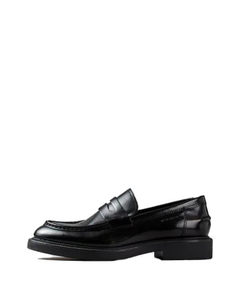 Pantofi loafer din piele cu toc masiv