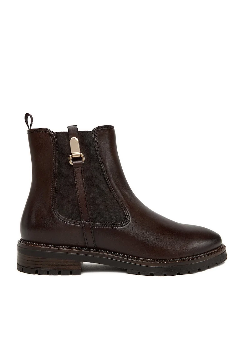 Botine dama  GINEVRA-19, maro, piele naturala, Maro
