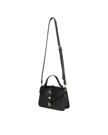 Geanta dama  model MDP-L-014-06, neagra, din material plastic.
