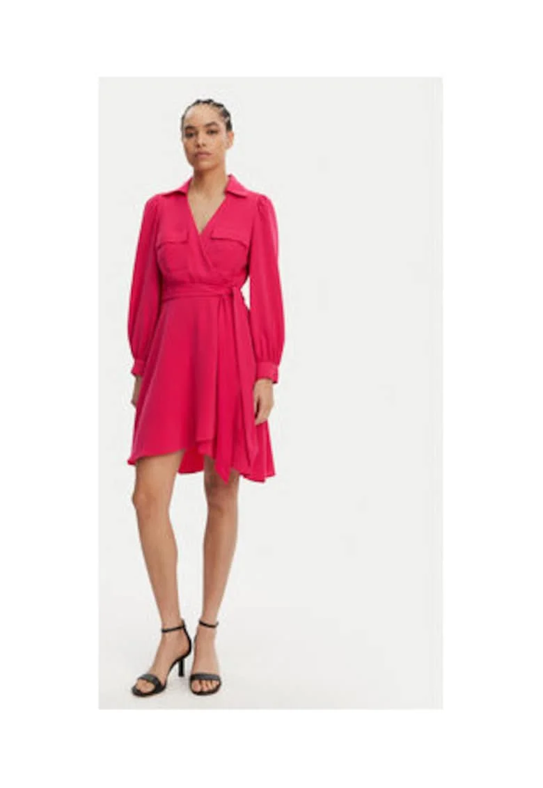 Rochie  model DD3K7484 UHW - PK PEACOCK, roz, poliester,