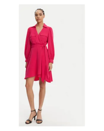 Rochie  model DD3K7484 UHW - PK PEACOCK, roz, poliester,
