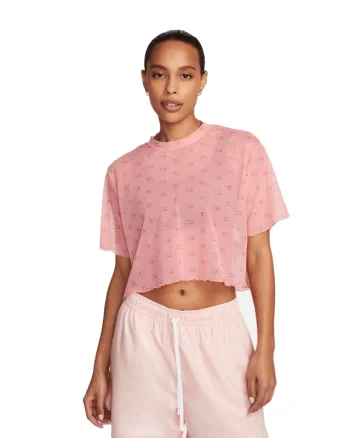 Tricou Nike W Nsw AIR AOP MESH SS CROP top