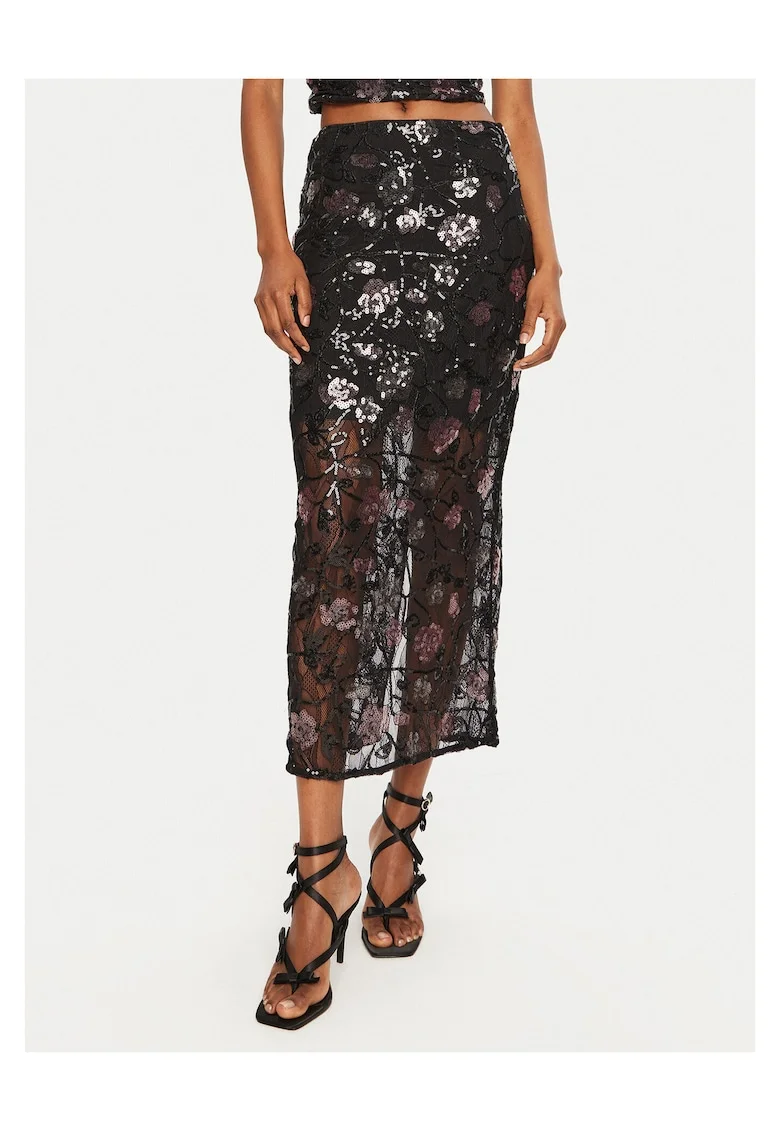 Fusta Maxi,  neagra,