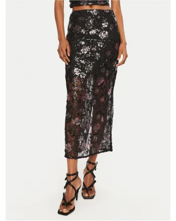 Fusta Maxi,  neagra,