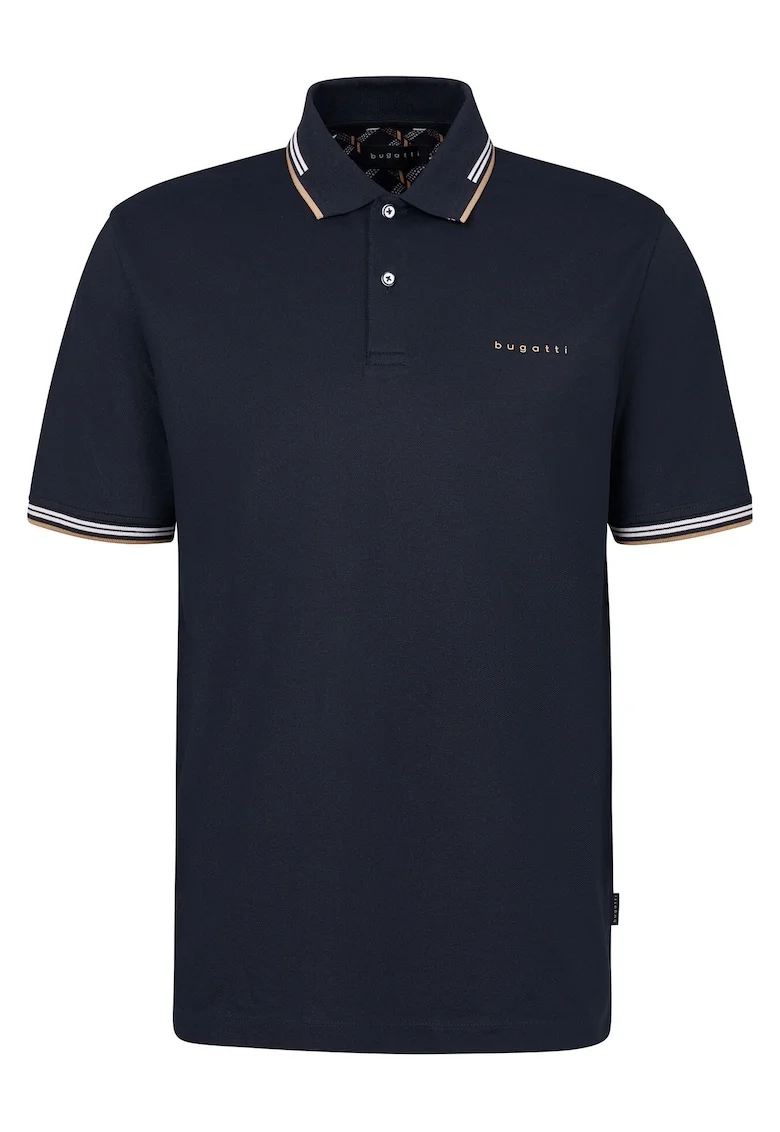 Tricou barbati,  bleumarin, 52% bumbac, 44% poliester, 4% elastan,