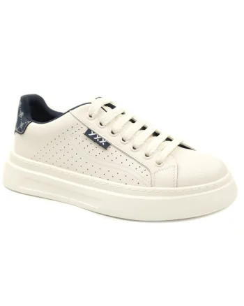 Sneakers barbati piele naturala 7CCJ80004A 35 N, Alb