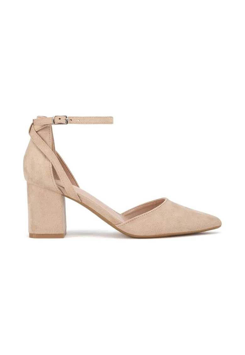 Pantofi dama,  590559, Piele naturala, Bej, Bej