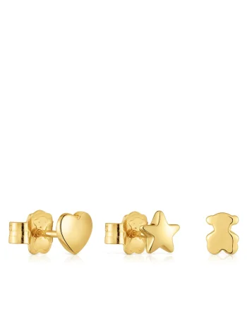 Set cercei dama  Gold Bold Motif, material plastic