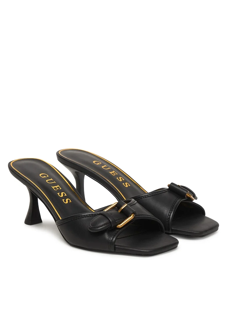Pantofi dama,  piele ecologica, stiletto, negru