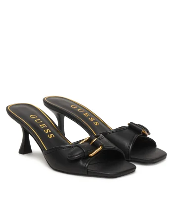 Pantofi dama,  piele ecologica, stiletto, negru
