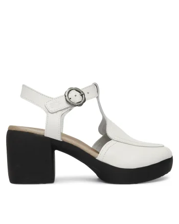 Sandale dama,  piele naturala, albe