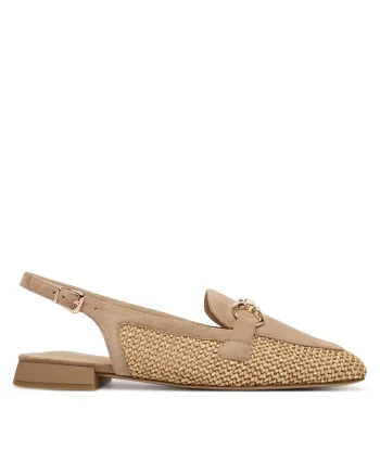 Balerini 9-29410-46,  Piele naturala, Maro