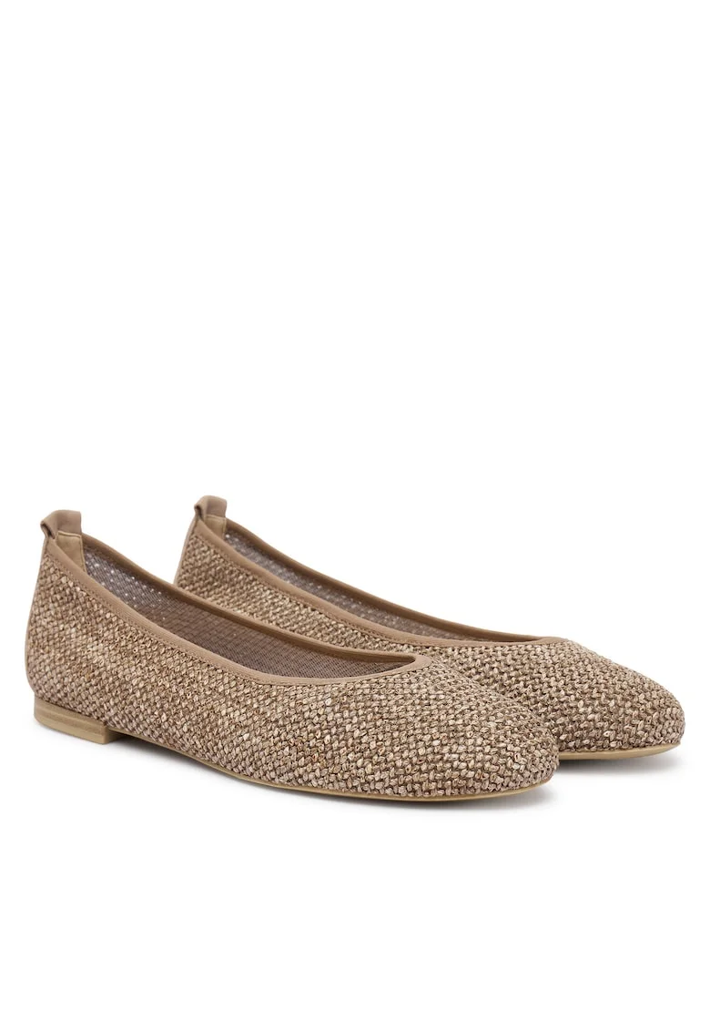 Balerini 9-22112-46,  Piele naturala, Maro