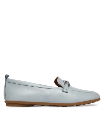 Mocasini dama,  piele naturala, albastru
