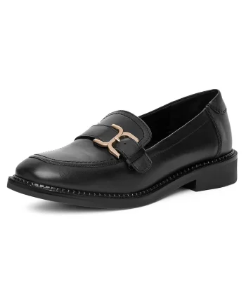 Mocasini dama  piele naturala, negru