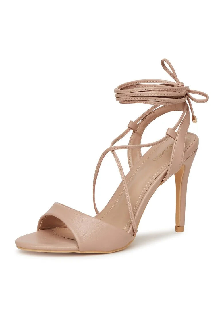 Sandale dama  stiletto, bej