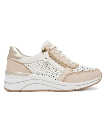 Pantofi dama,  piele naturala, bej,