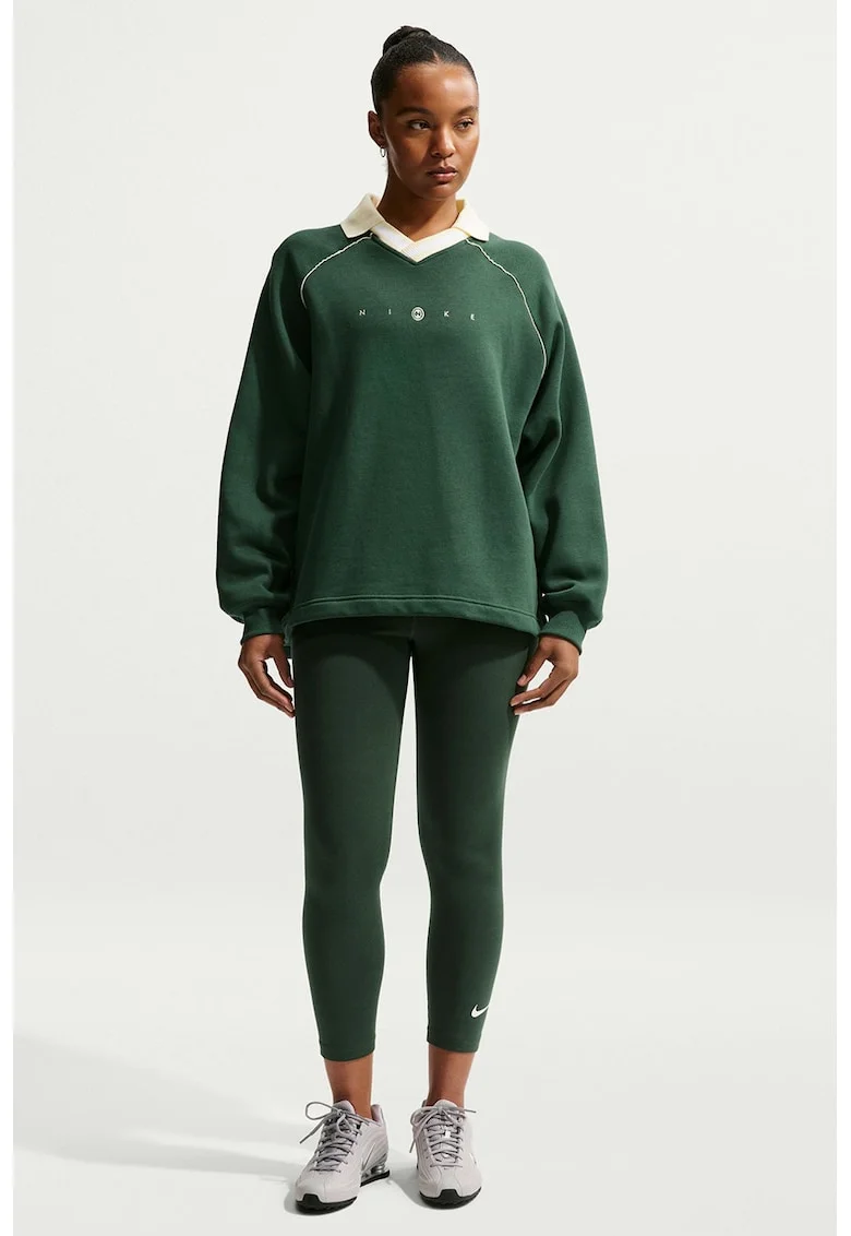 Colanti crop cu talie inalta, Verde englez