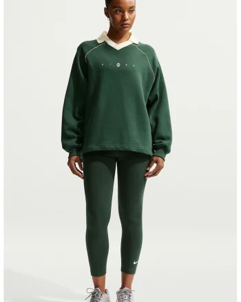Colanti crop cu talie inalta, Verde englez