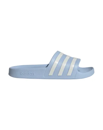 Papuci Adilette Aqua, Alb/Albastru deschis