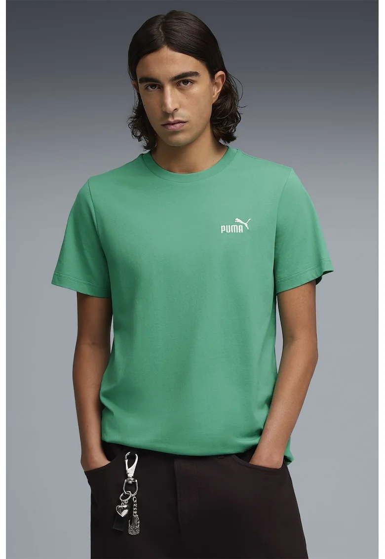 Tricou cu logo brodat Essentials No. 1, Verde