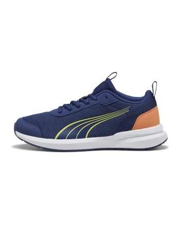 Pantofi sport Rickie low-cut din piele ecologica cu perforatii, Alb/Roz/Verde fistic