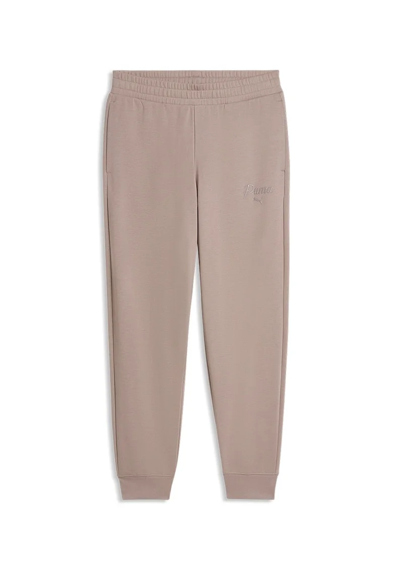 Pantaloni de trening din amestec de bumbac, Roz prafuit