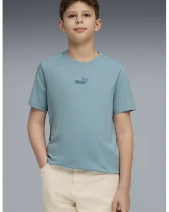 Tricou regular fitcu logo brodat Essentials, Albastru lavanda
