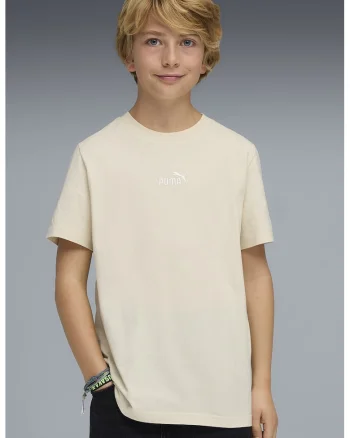 Tricou regular fitcu logo brodat Essentials, Alb fildes