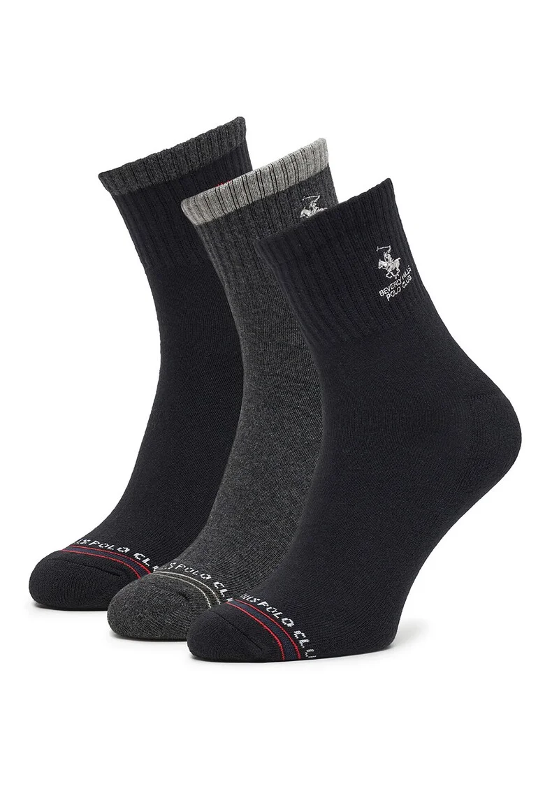 Sosete barbati,  set 3 par, negru, 39-42