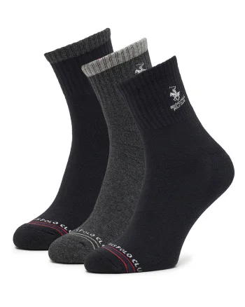 Sosete barbati,  set 3 par, negru, 39-42
