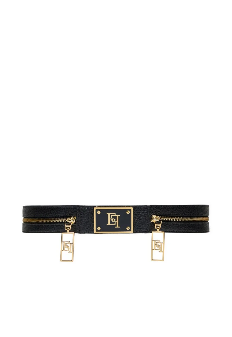 Curea de dama,  piele naturala, negru, 44