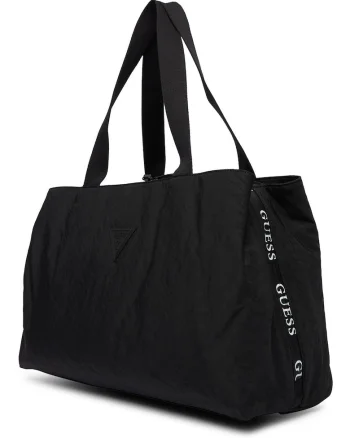 Geanta weekend  neagra, One Size INTL, material textil, design modern