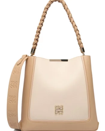 Geanta  bej, One Size INTL, material sintetic, design elegant