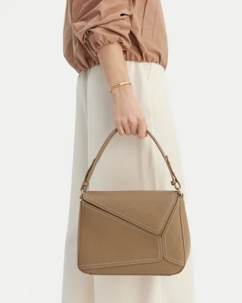 Geanta dama,  tkanina, bej, One Size INTL