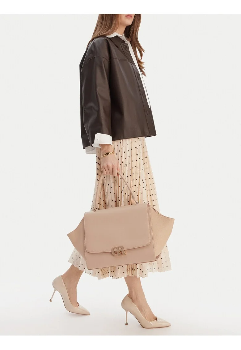 Geanta dama,  tkanina, bej, One Size INTL