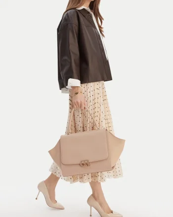 Geanta dama,  tkanina, bej, One Size INTL