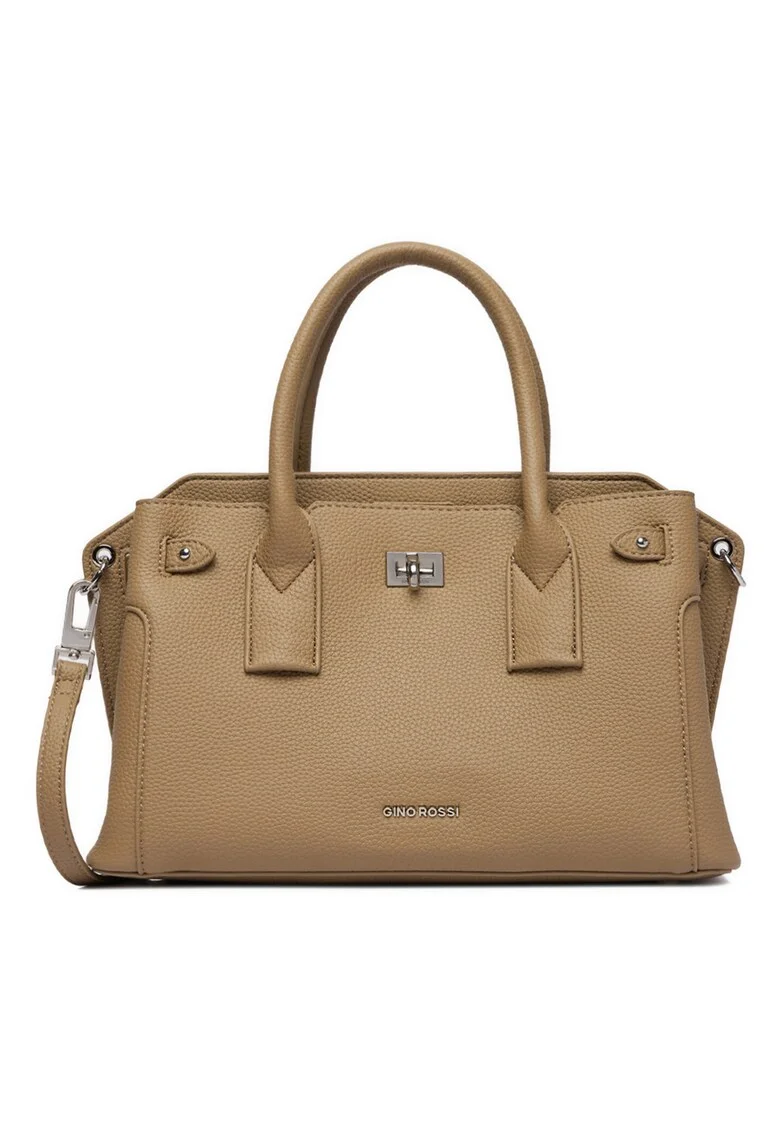 Geanta dama,  tkanina, bej, One Size INTL