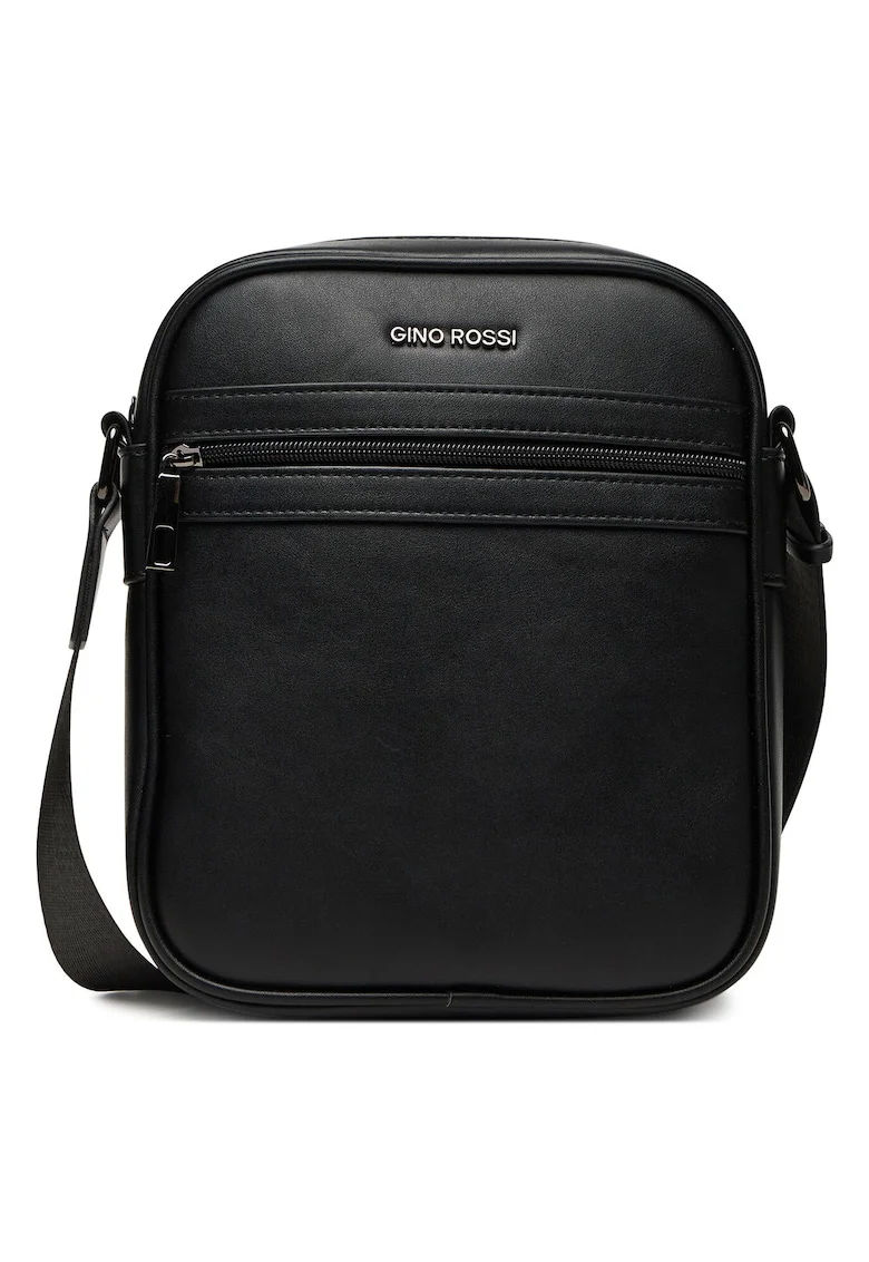 Geanta barbati,  piele ecologica, neagra, One Size INTL
