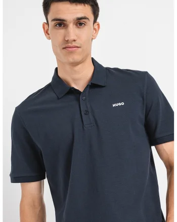 Tricou polo din bumbac pique Donos, Albastru ultramarin