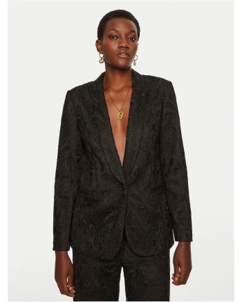 Sacou,  Poliester, 48 EU, Negru,