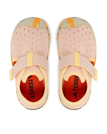 Sandale copii,  roz, textil, sistem inchidere Velcro