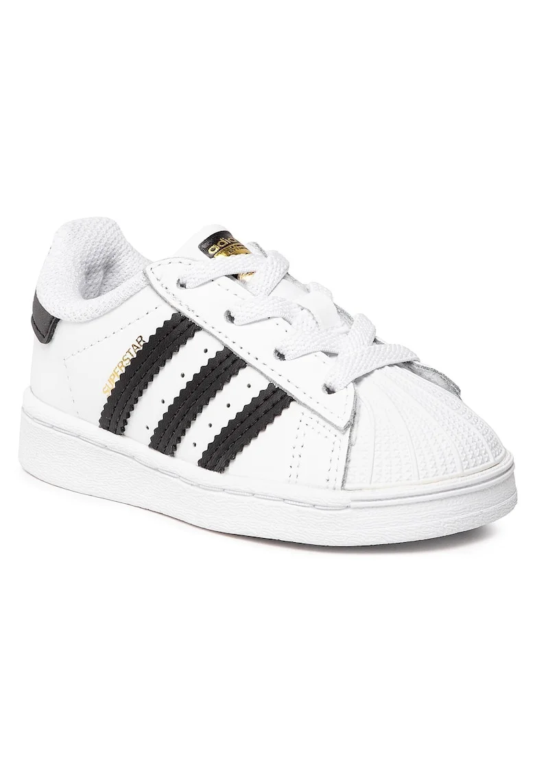 Pantofi sport copii,  Superstar, durabili, confortabili, alb, piele naturala