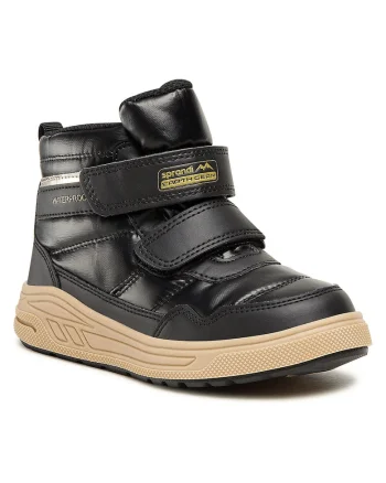 Ghete copii,  Earth Gear, impermeabile, negru, material textil,