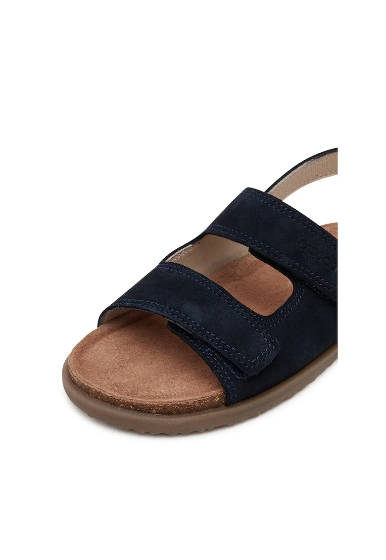 Sandale copii,  piele naturala, bleumarin, inchidere velcro,