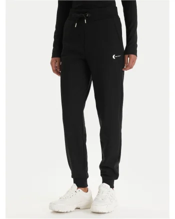 Pantaloni dama,  din bumbac, negru