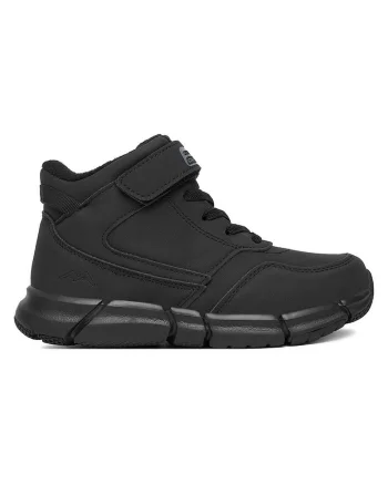 Ghete copii,  negru, material sintetic, inchidere Velcro,