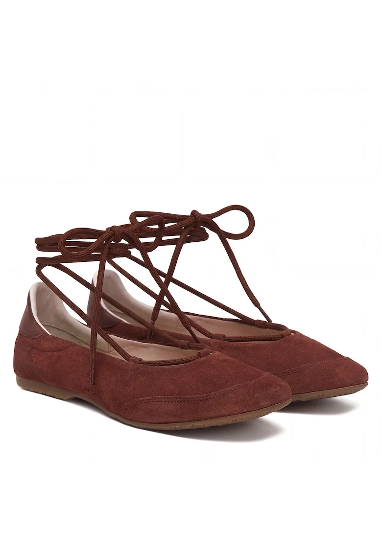 Balerini 8Z0123 L152,  Piele naturala, Maro