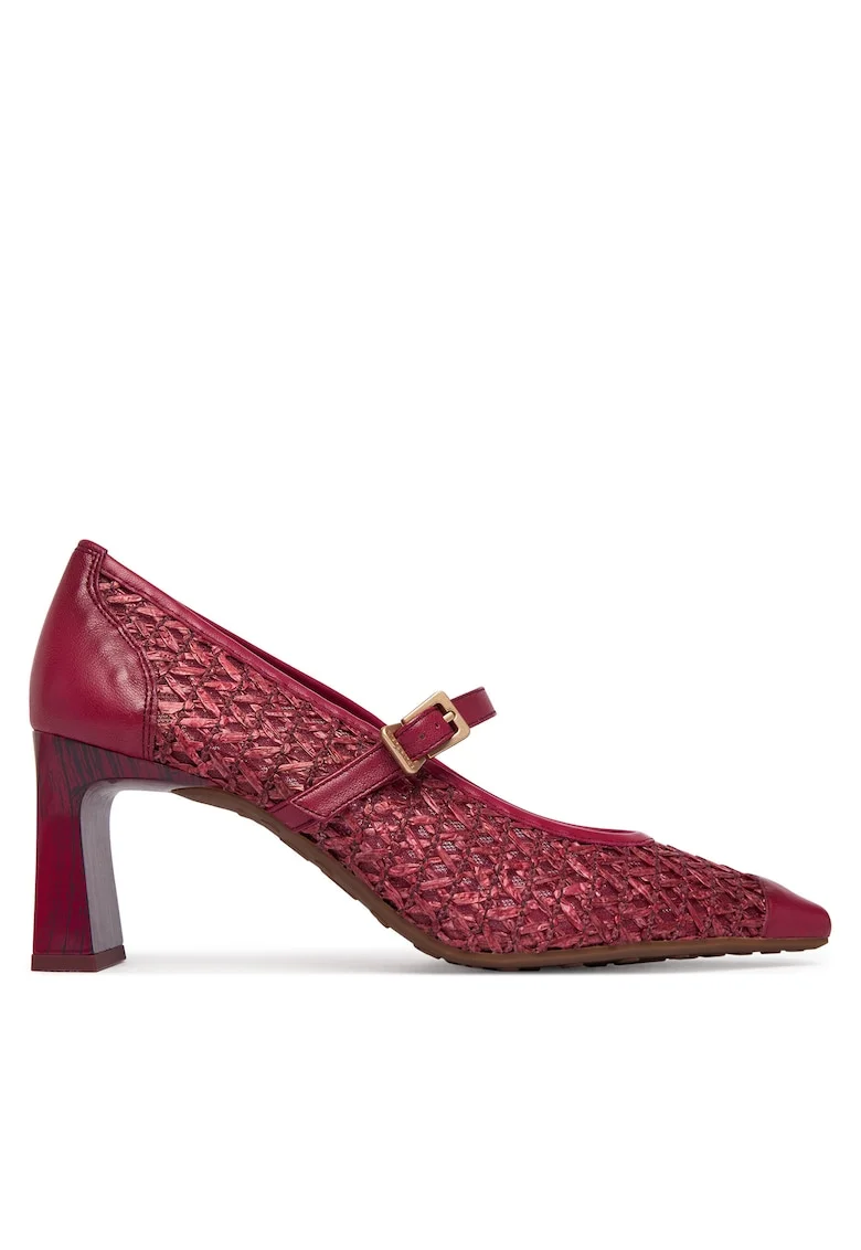Pantofi dama,  toc clasic, piele ecologica, rosu