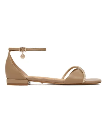 Sandale dama,  piele naturala, bej